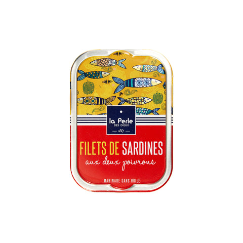 Conserve Filets de sardines sans huile aux deux poivrons