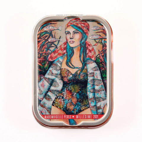 Conserve Sardines millésimées 2021 -Mlle Perle dans les dunes