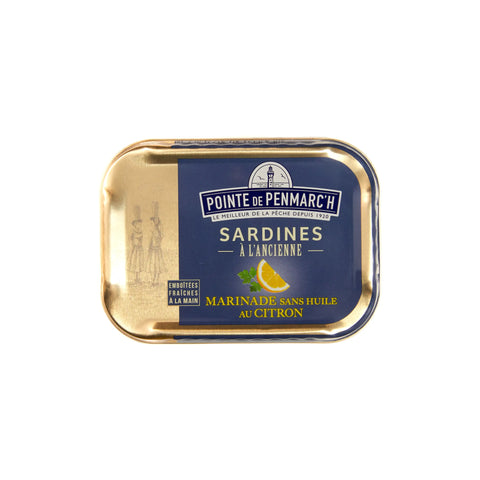 Conserve Sardines à l'ancienne marinade sans huile au citron