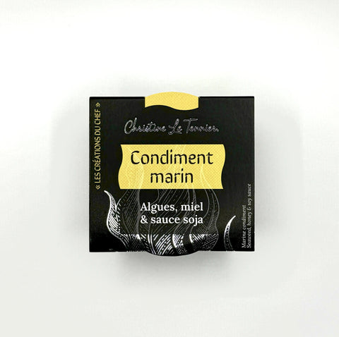 Pot en verre Tartinable condiment marin algues, miel et sauce soja