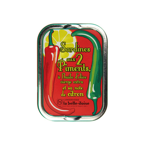 Conserve Sardines aux 2 Piments et sa note de Citron
